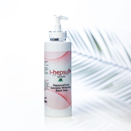 I-Hepsut 100% Organic Papaya/African Extreme Whitening Black Soap